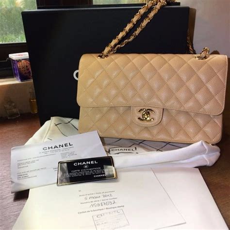 chanel classic medium flap bag beige|authentic chanel classic flap bag.